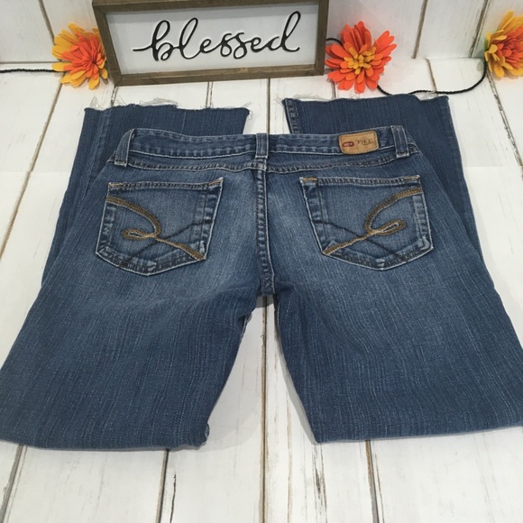 BKE Denim Stretch Raw Hem Jeans, Size 27 - Picture 3 of 15